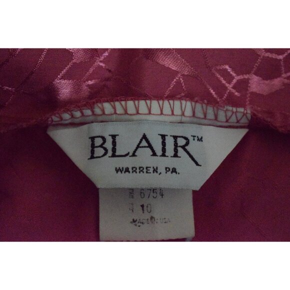 Vintage 80s Pink Polyester Blouse | size‎ S - Picture 8 of 10